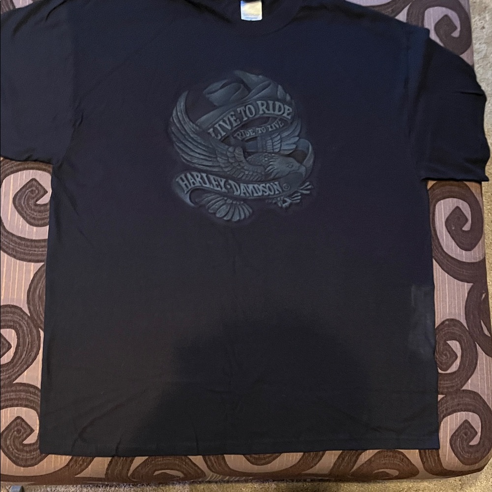 Harley-Davidson Dark Tee with Eagle Graphic